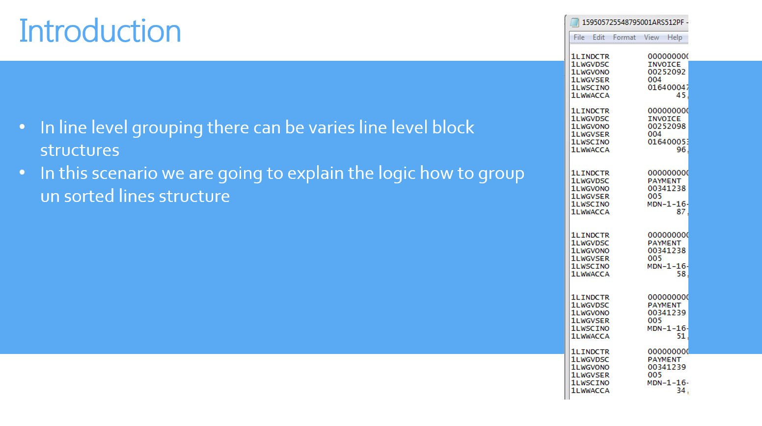 { Life Between Curly Brackets }: How to group un sorted lines in two steps