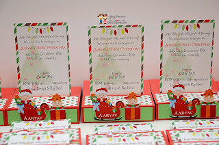 first birthday invitations, Christmas birthday, Winter party invitations, party banner