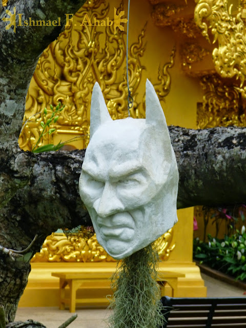 Batman's head in Wat Rong Khun, Chiang Rai, North Thailand