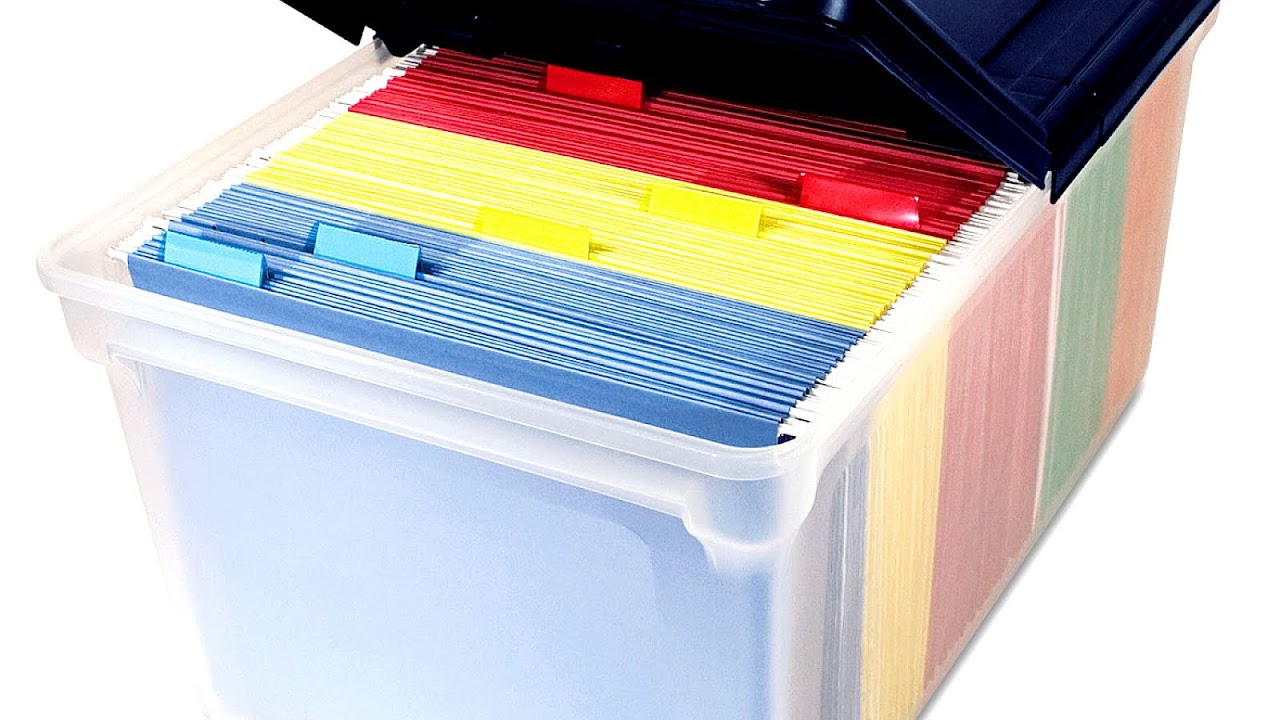 Plastic File Boxes With Lids Box Choices
