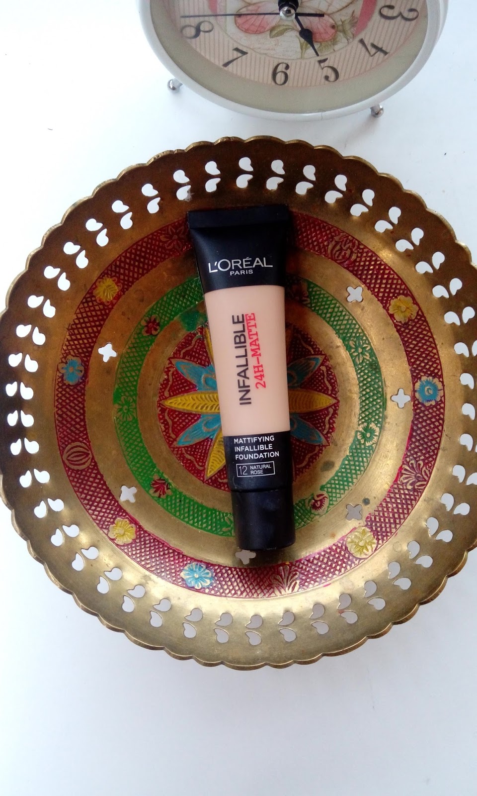 Loreal Paris Infallible 24h Matte Fondoten 12 Natural Rose Beauty Beybi Nin Blogu