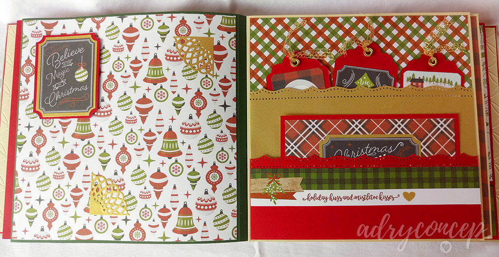 ÁLBUM DE NAVIDAD "PERFECT CHRISTMAS" Adry Concep Scrapbook with Love