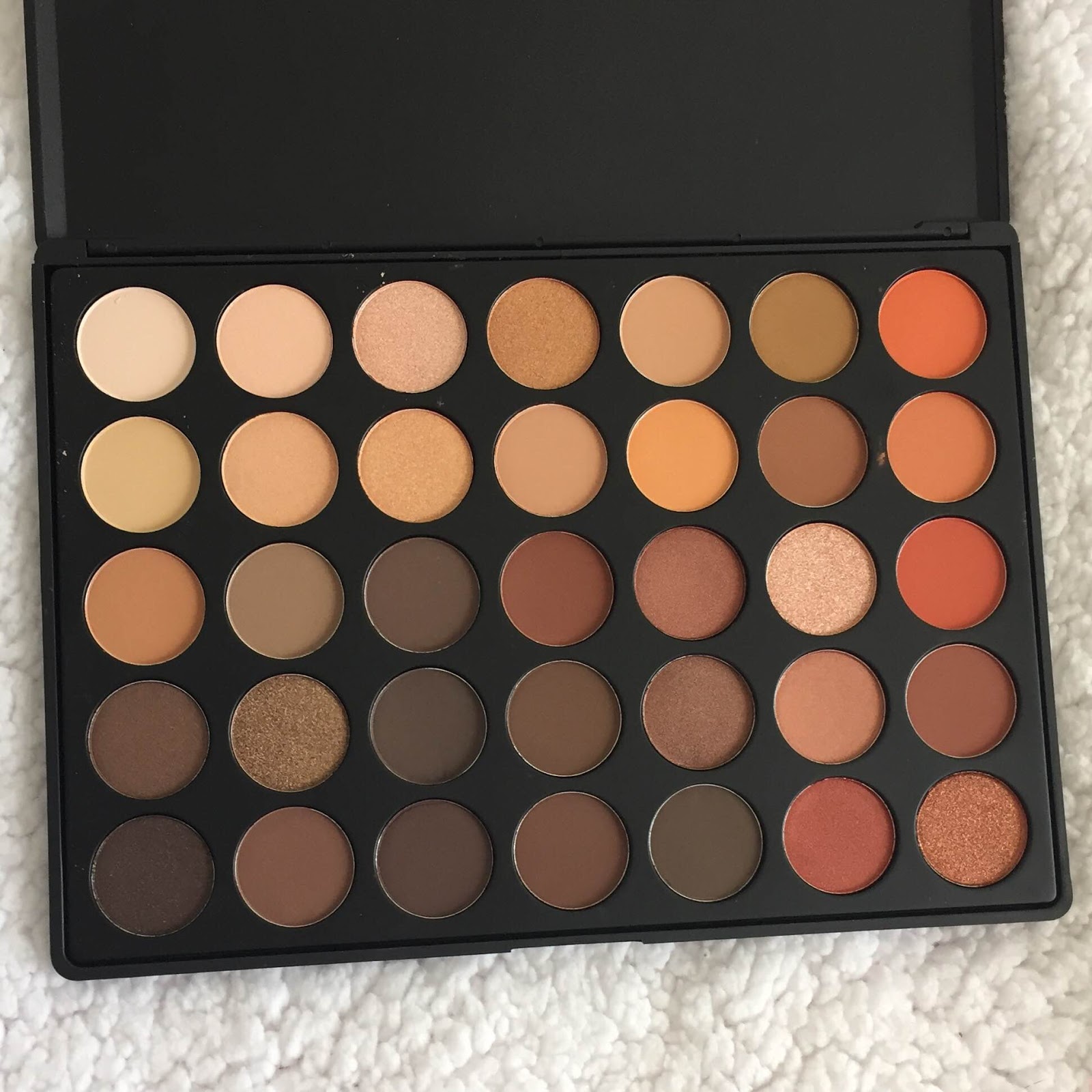 A Place For These Morphe 35O Palette Swatches on Dark Skin