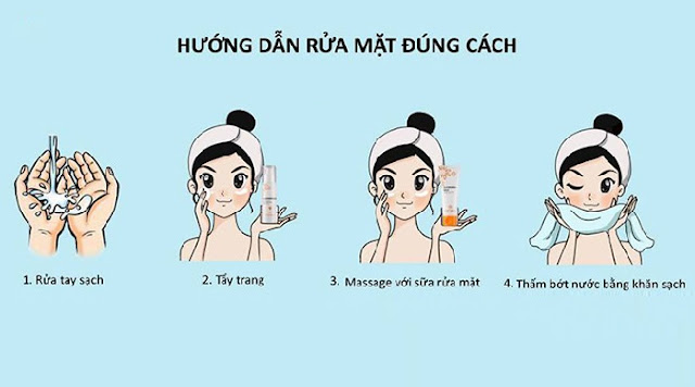 huong dan rua mat dung cach