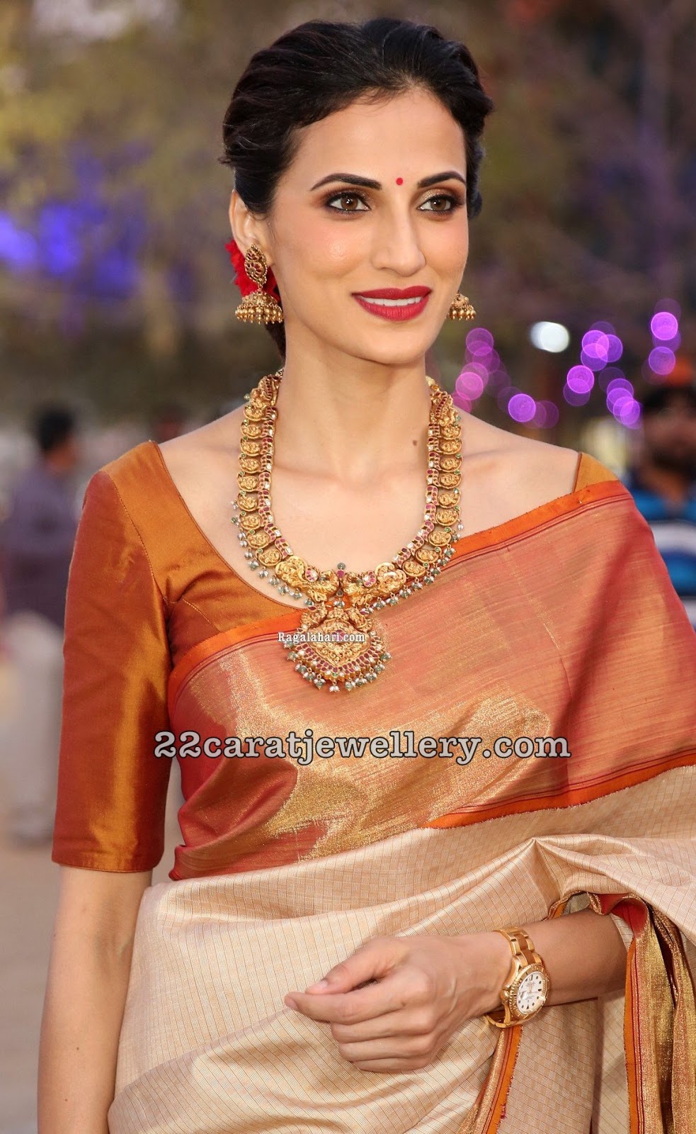 Shilpa Reddy Peacock Mango Haram - Jewellery Designs