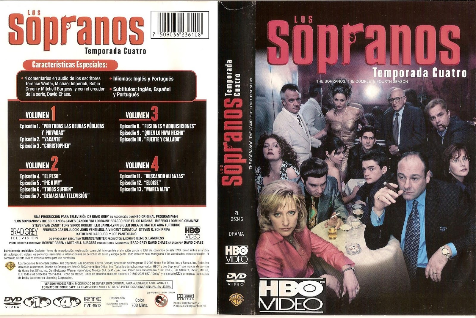 ESTRENOS EN BLU RAY LOS SOPRANOS CUARTA TEMPORADA