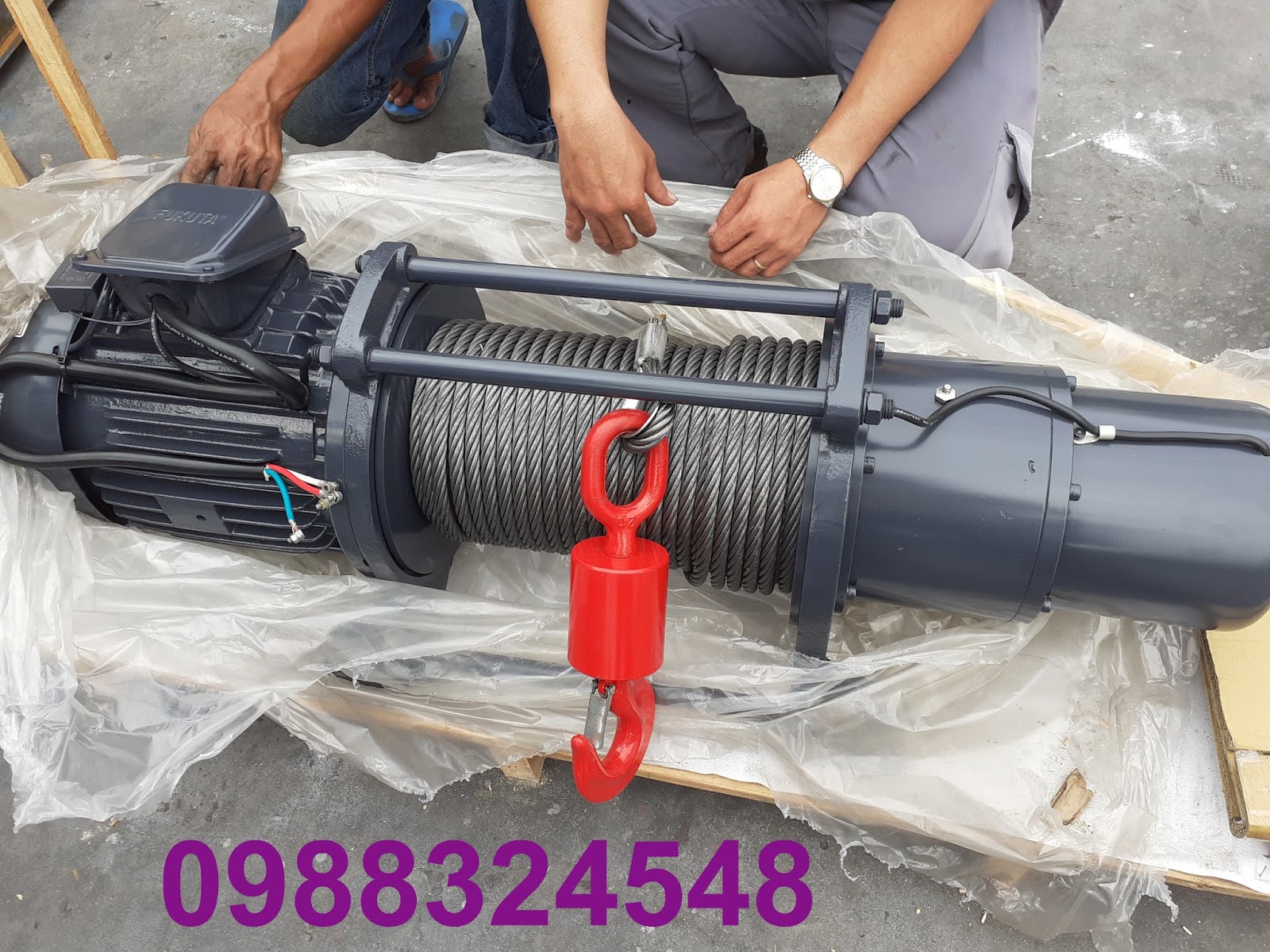 Tời cáp điện 2 tấn Duke DU-2K / DU-2K Duke Electric Wire Rope Winch