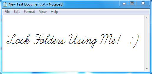 Lock Folders Using NotePad - WELCOME TO EAANS TRICKS