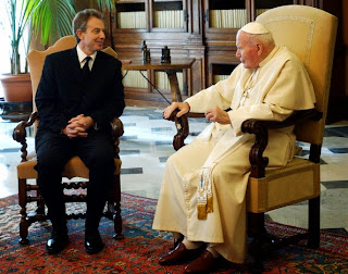 Blair and Pope John-Paul II