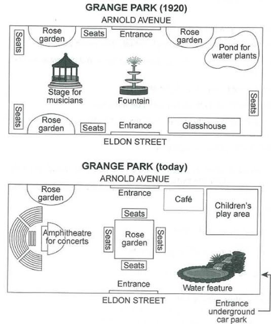 the plans below show a public park when it first opened in 1920 and the same park today 이미지 검색결과