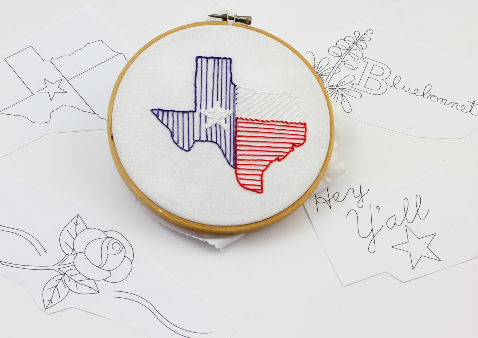 Big b texas embroidery design