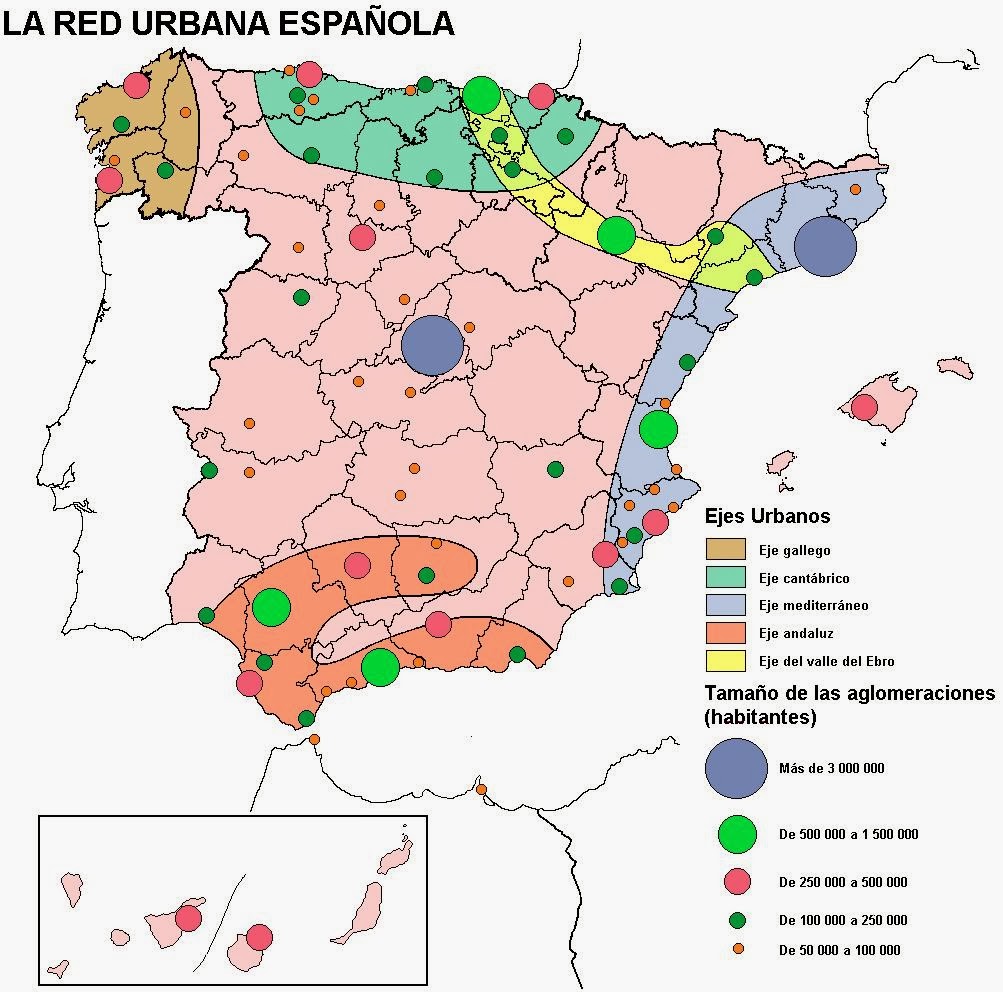 Spain Urbanization Pattern Lazos en el tiempo: 9. El proceso de urbanización y el sistema de ...