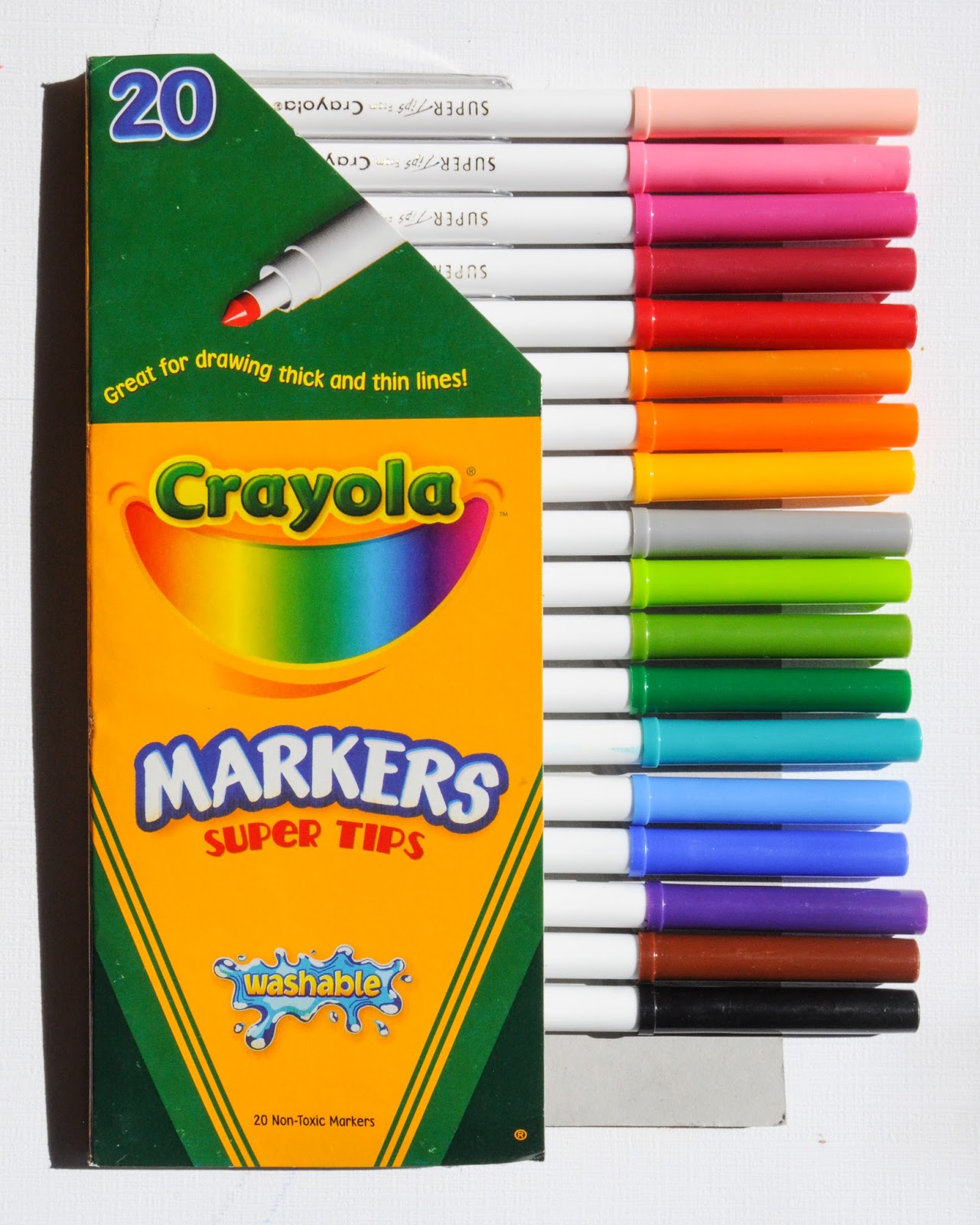 100 Count Crayola SuperTips Washable Markers: What's Inside the Box