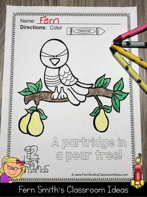 Click Here to Download These Christmas Coloring Pages and Christmas Craftitivity For Your Classroom Today!