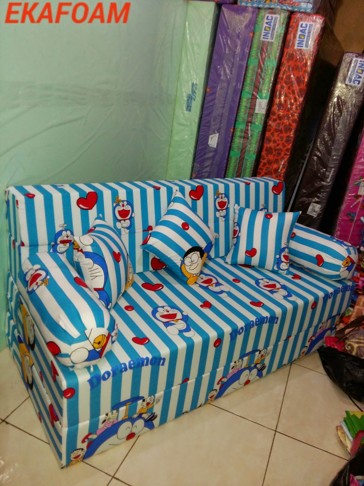 SOFABED INOAC DORAEMON 21 02 2015 AGEN RESMI KASUR BUSA INOAC