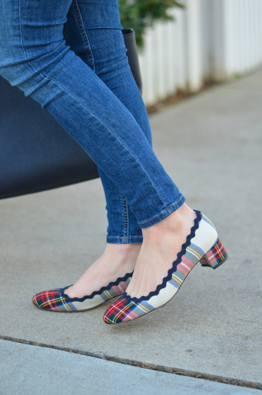 j crew plaid pumps