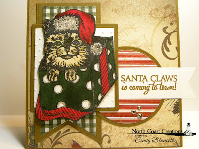 Stamps - North Coast Creations Santa Claws, Our Daily Bread Designs Christmas Paper Collection 2013