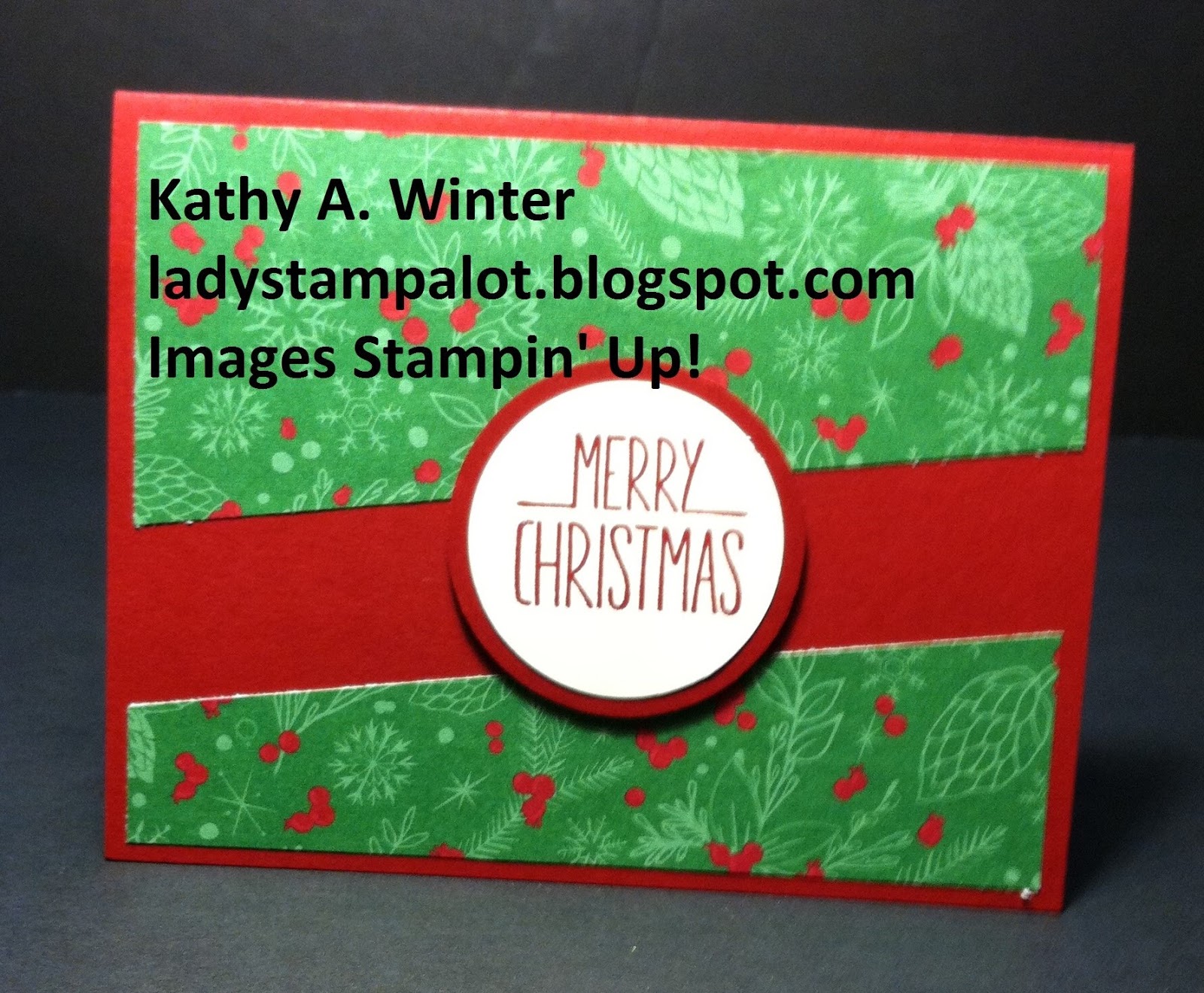 Lady StampALot Quick and Easy Christmas Cards with video