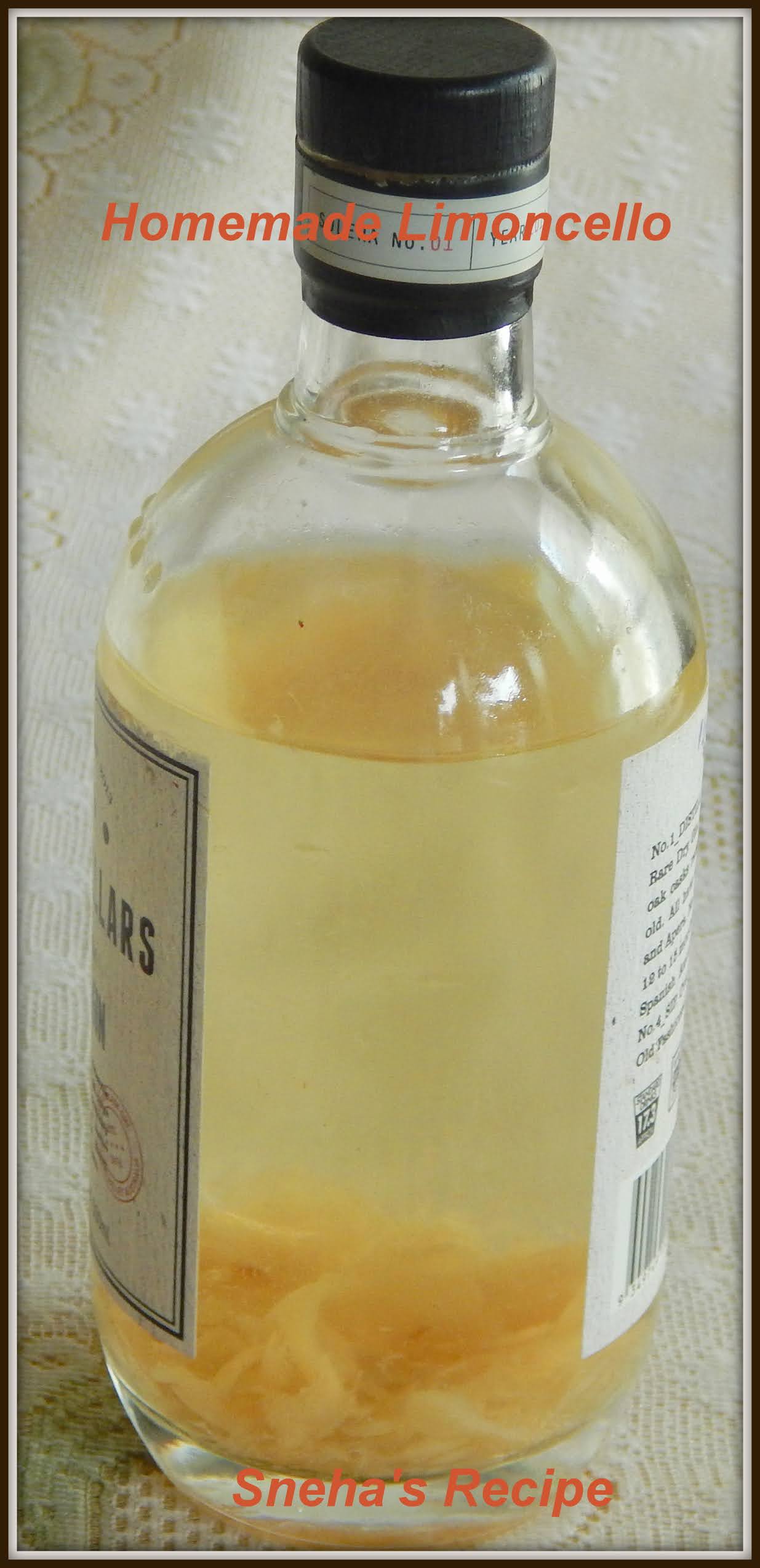 Homemade Limoncello Sneha's Recipe
