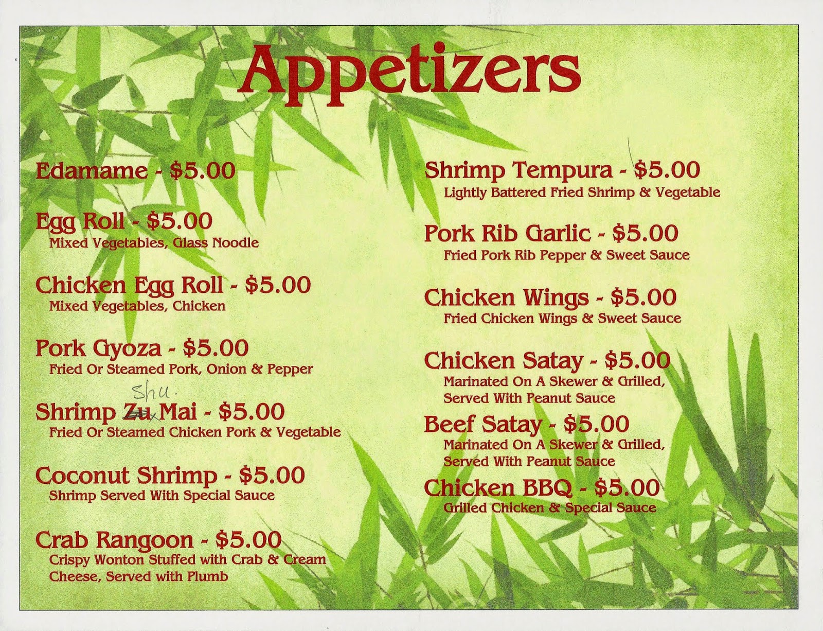 ASIAN NOODLE CATERING MENU FOOD