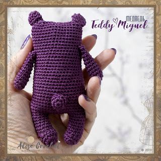 Медведь Teddy Miguel bear вязаный крючком amigurumi