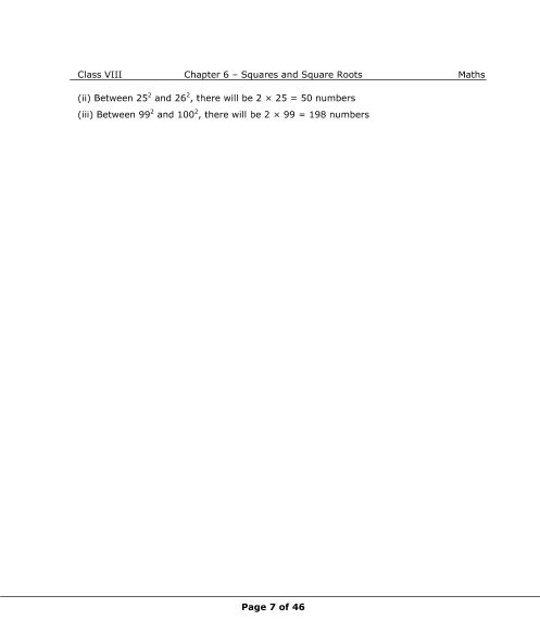 NCERT Solutions for Class 8 Maths Chapter 6 Squares and Square Roots