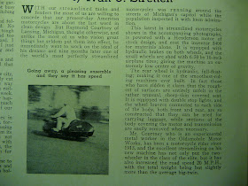 Henderson KJ featured in 1935 Motorcyclist Magazine
