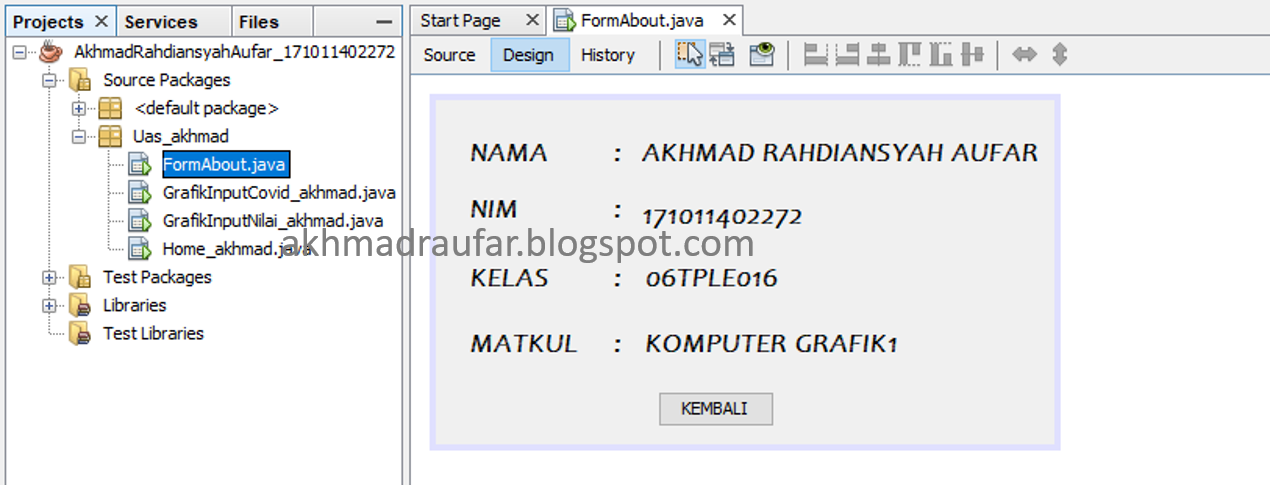 Aplikasi Input Grafik Java Netbeans IDE dengan Database MYSQL