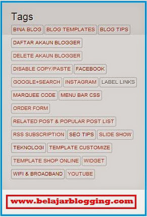 Bagaimana Cara Nak Ubah Blogger Label Links