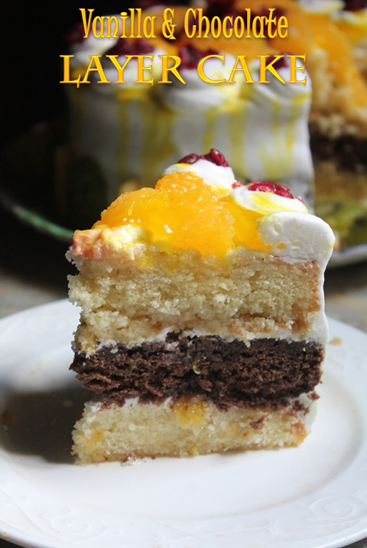 Vanilla Chocolate Layer Cake Recipe