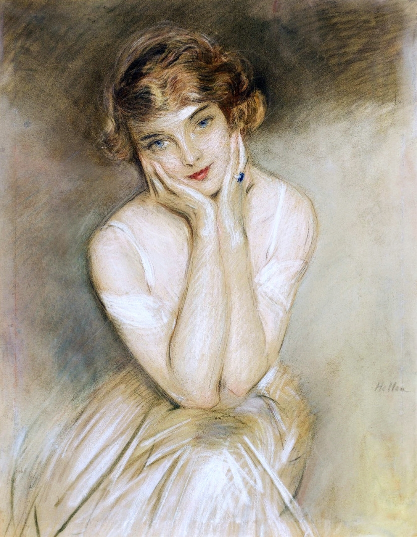 Paul César HELLEU (1859-1927) ~ Pastel Portraits ✿