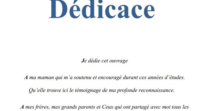Exemple De Dédicace Pour Un Livre www.4geniecivil.com