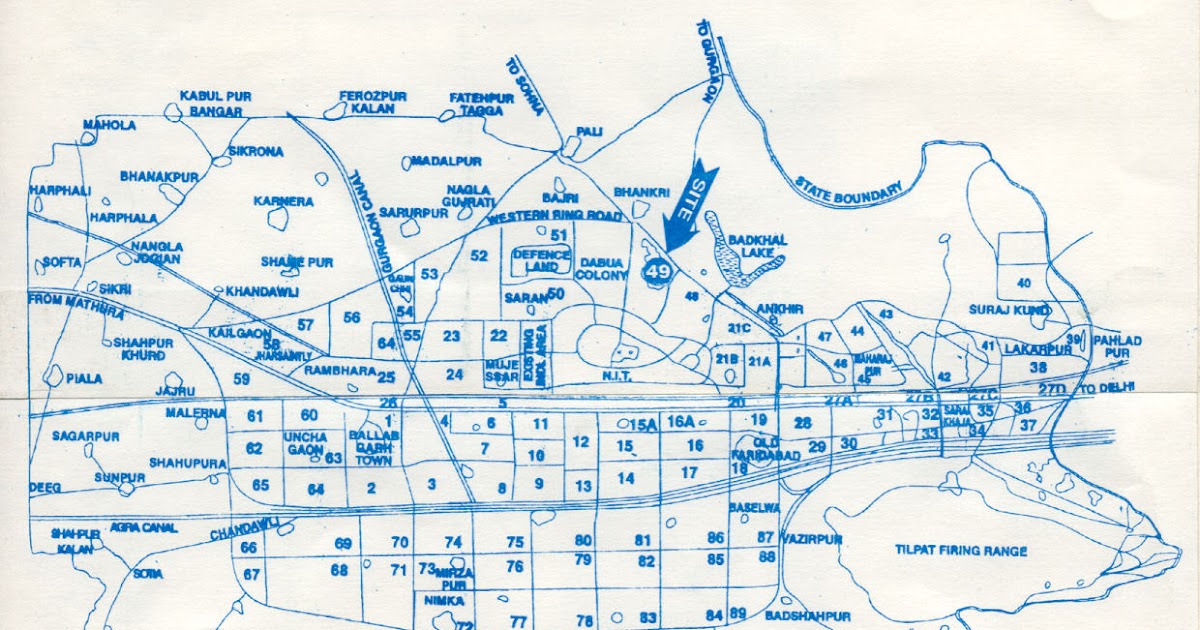 Greater Faridabad Map