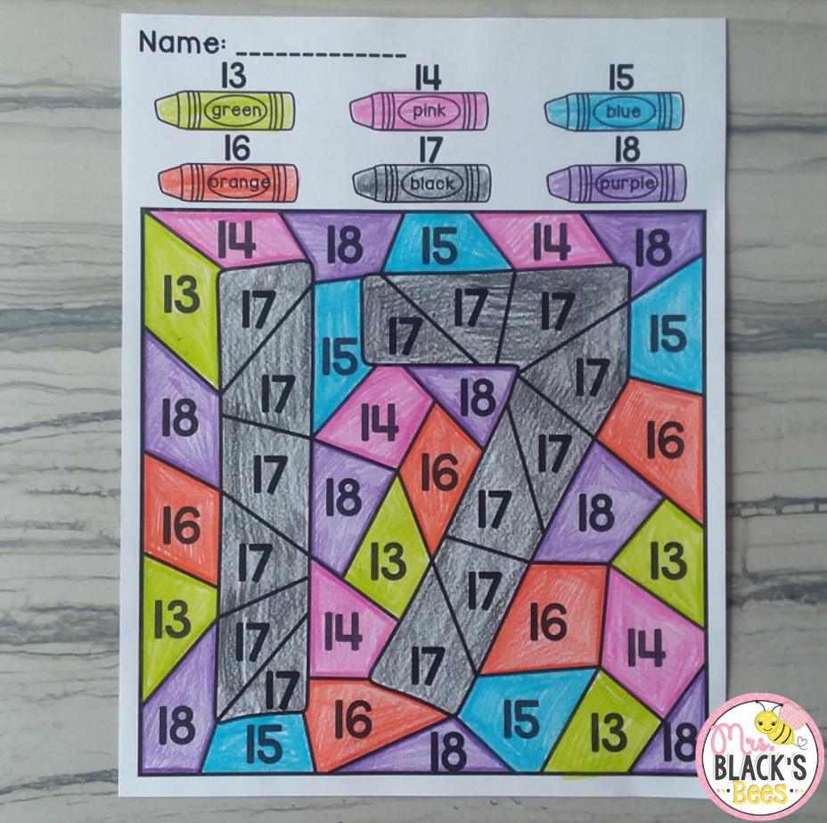 Color by Code Activities- Plus a FREEBIE | Mrs. Black's Bees