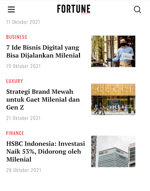 Ulasan dan tips investasi terkait millenial di Fortune Indonesia