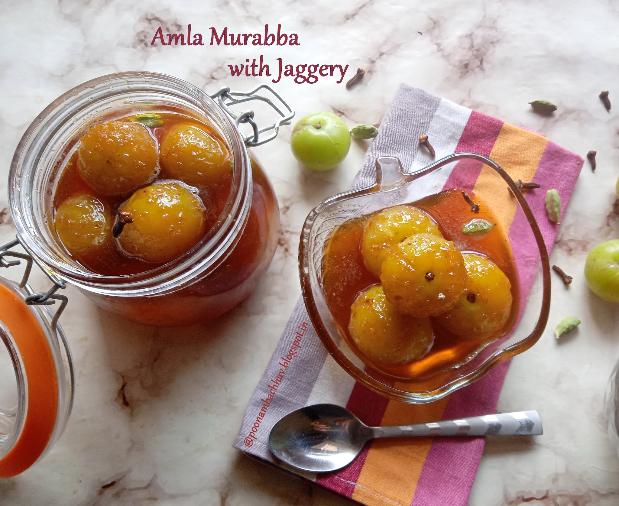 Annapurna Amla Murabba with Jaggery / Indian Gooseberry Preserve