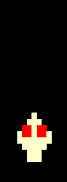 The player sprite in the 1980 arcade game, Centipede.