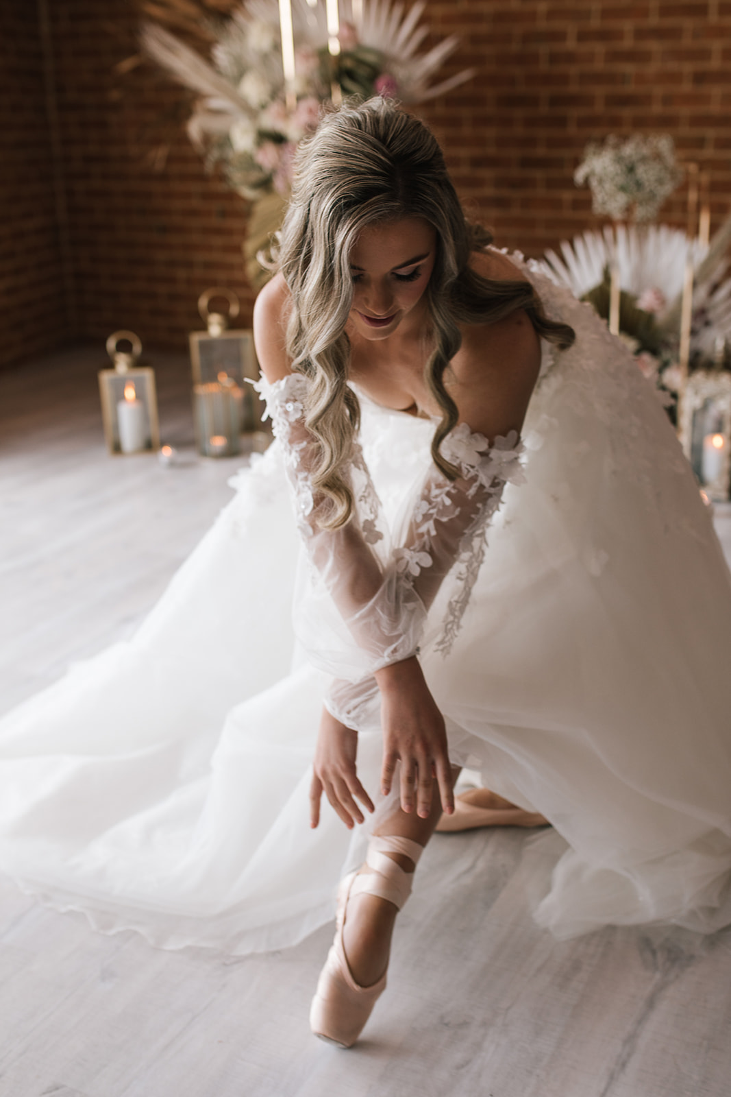 on the aisle blog | ballerina bridal shoot jennifer burch photography central coast weddings nsw bridal gowns floral design pinic setup cake