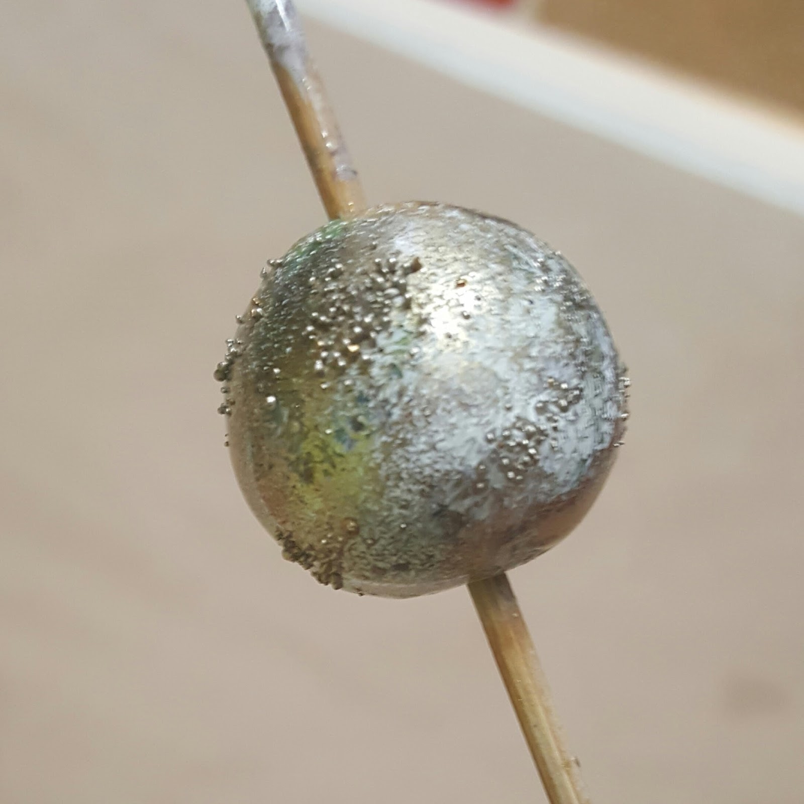 Artybecca Embossing Powders on Polymer Clay