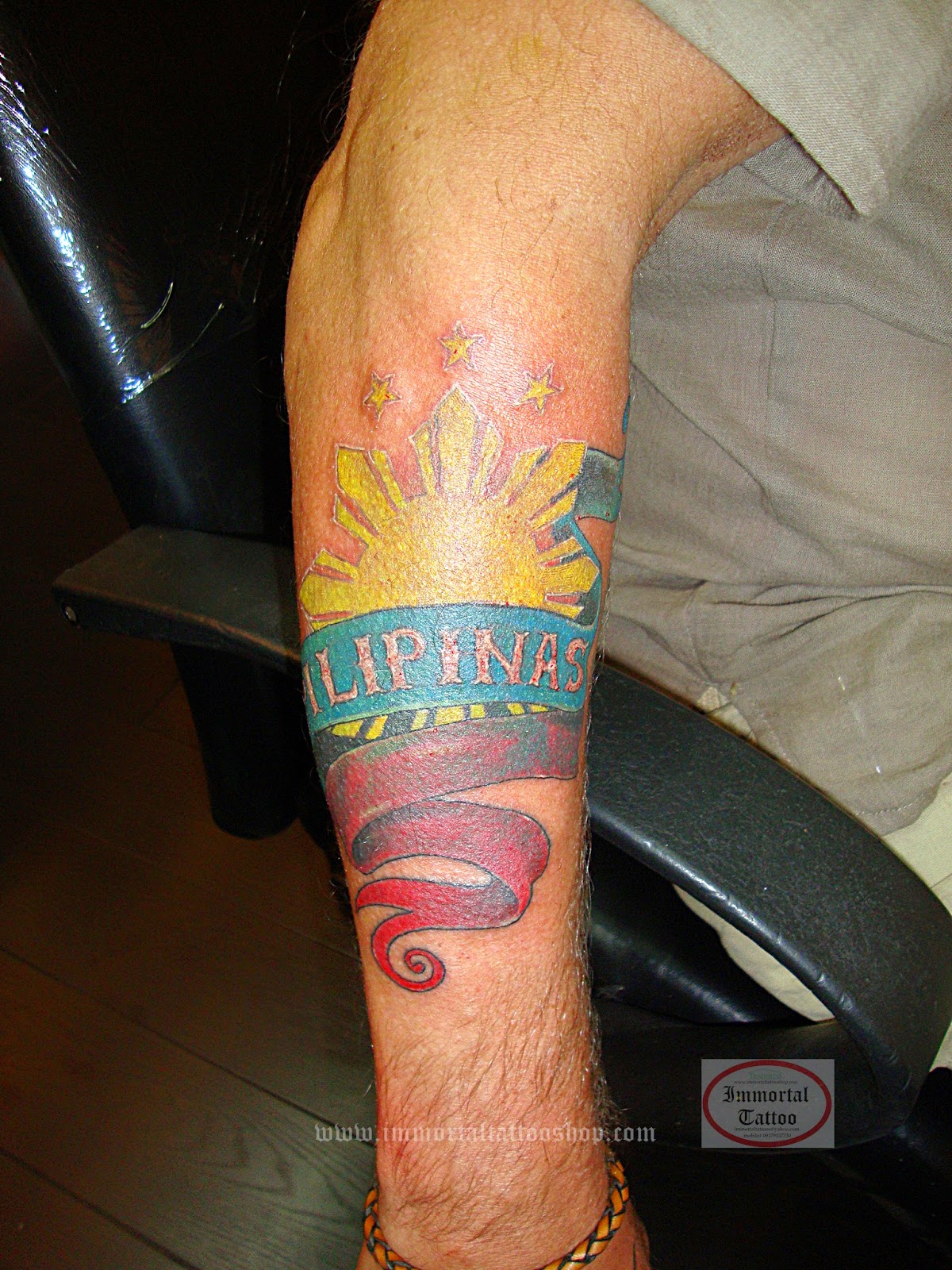 IMMORTAL TATTOO MANILA PHILIPPINES by frank ibanez jr.: Filipino flag tattoo/captain scott