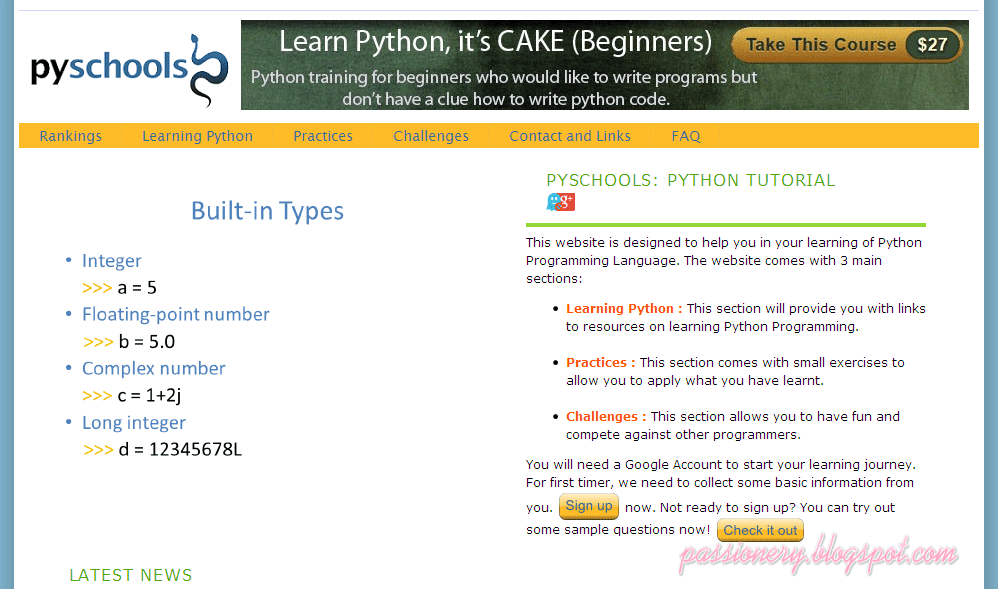 6 website hay để học Python - Passionery