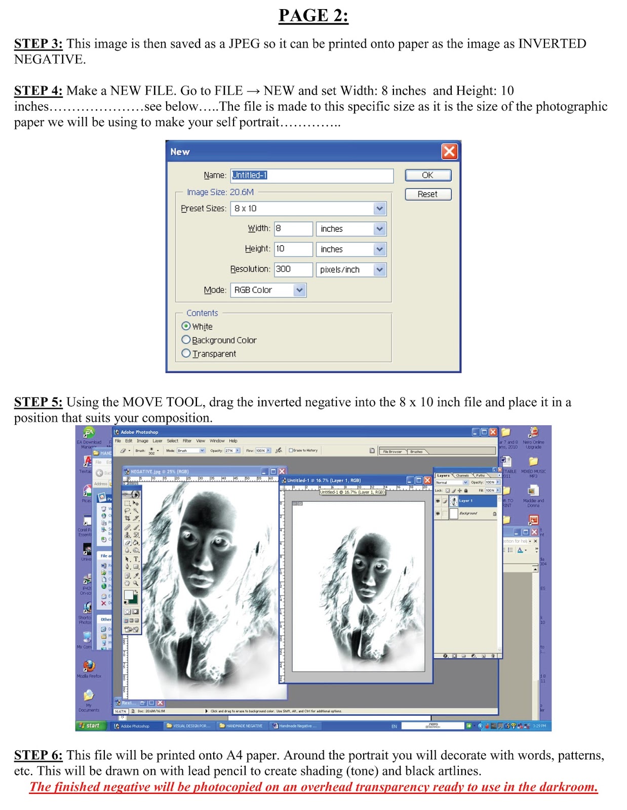 Paper Negative Photograms Cameraless Photography