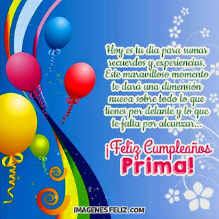 Feliz Cumpleaños Prima