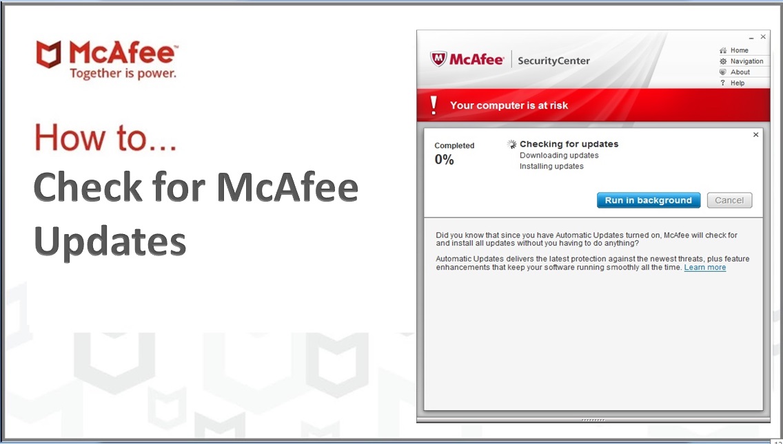 How to Check for McAfee Updates