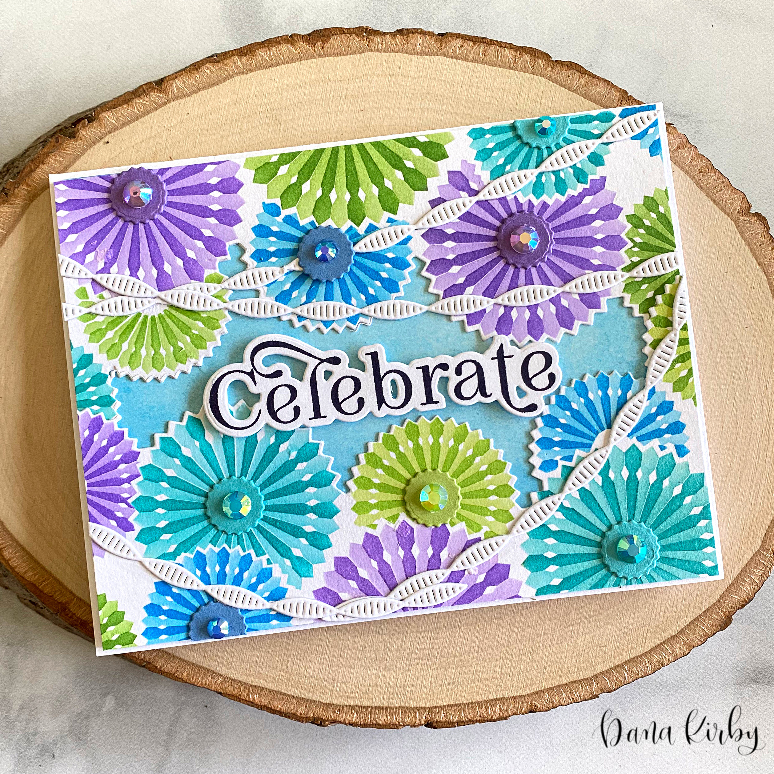 D Kirby Stamps Pinwheel Party