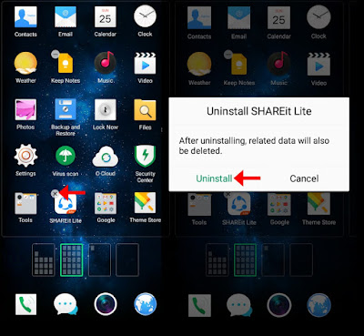 Cara Uninstall Aplikasi Android Melalui Beranda Cara Uninstall Aplikasi Android Melalui Beranda