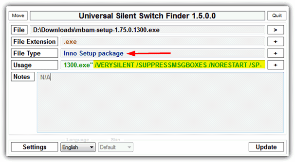 find silent install switch find silent install switch