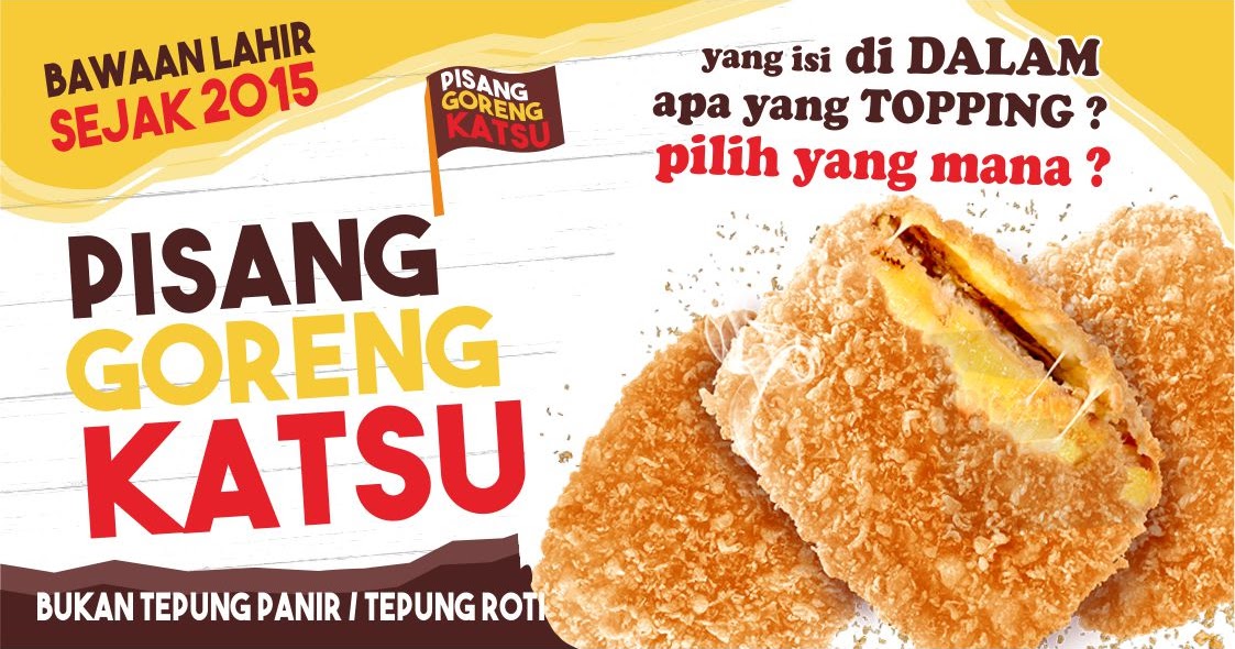 Desain Banner Pisang Keju Ide Background Keren