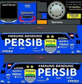 Livery Bussid Persib Maung Bandung