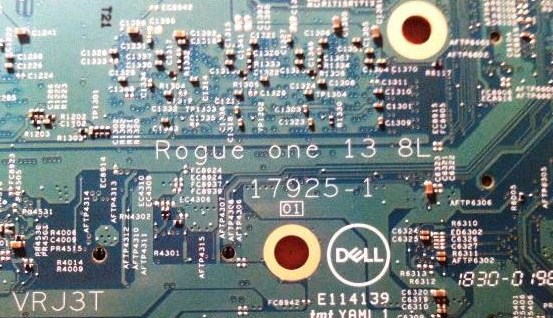 17925-1 Rogue One 13 8L Dell Inspiron 13 7386 2-in-1 Bios